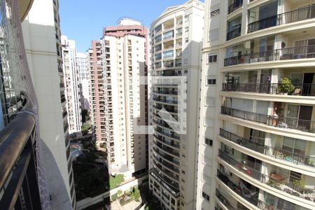 Vista da Varanda de apartamento à venda com 2 quartos, 71m² em Indianópolis, São Paulo