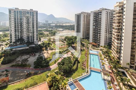 Varanda - Vista de apartamento à venda com 4 quartos, 160m² em Barra da Tijuca, Rio de Janeiro