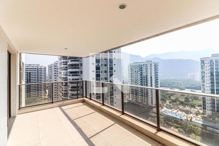 Varanda Sala de apartamento à venda com 4 quartos, 160m² em Barra da Tijuca, Rio de Janeiro