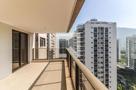 Varanda Sala de apartamento à venda com 4 quartos, 160m² em Barra da Tijuca, Rio de Janeiro