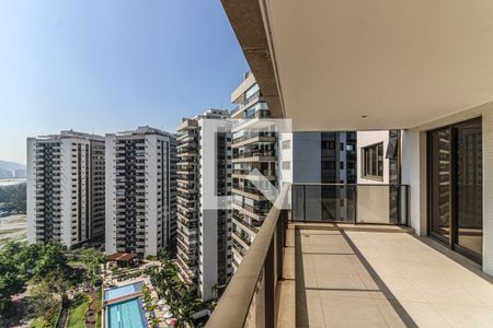 Varanda Sala de apartamento à venda com 4 quartos, 160m² em Barra da Tijuca, Rio de Janeiro