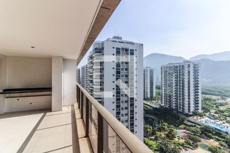 Varanda Sala de apartamento à venda com 4 quartos, 160m² em Barra da Tijuca, Rio de Janeiro