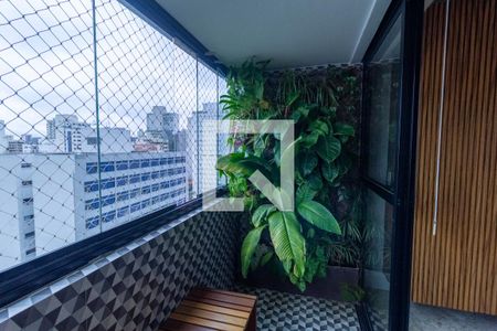 Varanda da Sala de apartamento à venda com 4 quartos, 173m² em Perdizes, São Paulo