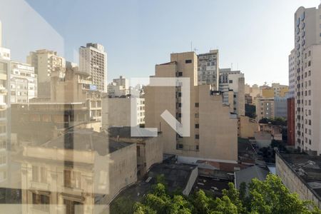 Vista do Quarto de apartamento para alugar com 1 quarto, 23m² em República, São Paulo