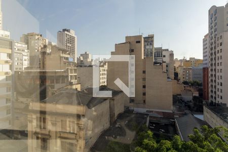 Vista da Sala de apartamento para alugar com 1 quarto, 23m² em República, São Paulo
