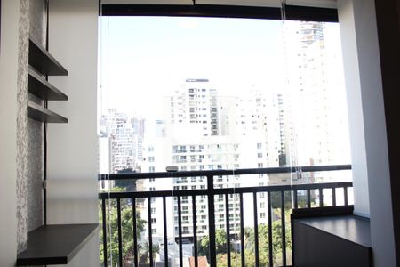 Varanda - Home Ofice de kitnet/studio para alugar com 1 quarto, 28m² em Pinheiros, São Paulo