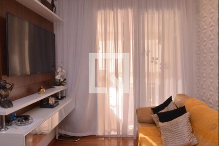 Detalhe Sala de apartamento à venda com 2 quartos, 74m² em Jardim, Santo André