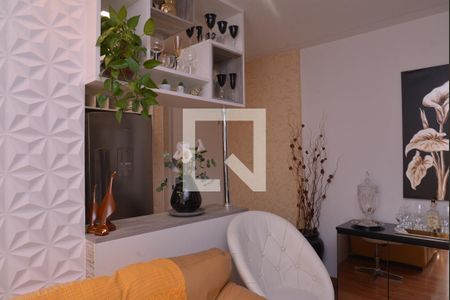 Detalhe Sala de apartamento à venda com 2 quartos, 74m² em Jardim, Santo André