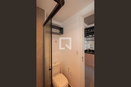 Banheiro de kitnet/studio para alugar com 1 quarto, 24m² em Jardim Paulista, São Paulo
