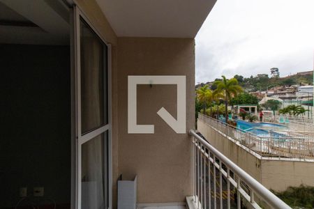Varanda da sala  de apartamento para alugar com 2 quartos, 60m² em Barreto, Niterói