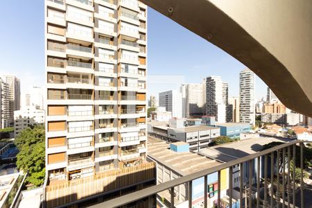 Varanda da Sala de apartamento para alugar com 2 quartos, 76m² em Vila Nova Conceição, São Paulo