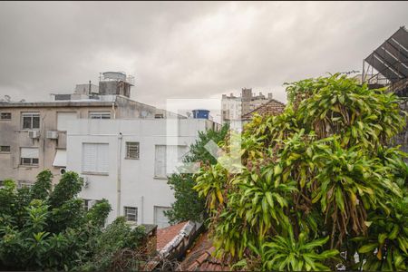 Vista da Sala de apartamento à venda com 1 quarto, 46m² em Azenha, Porto Alegre