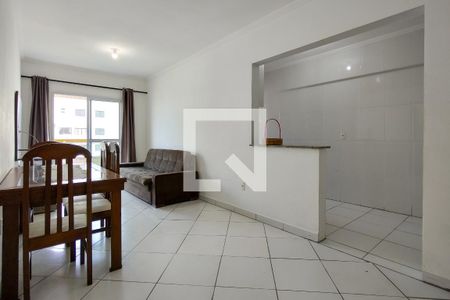Sala de apartamento para alugar com 1 quarto, 50m² em Tupi, Praia Grande