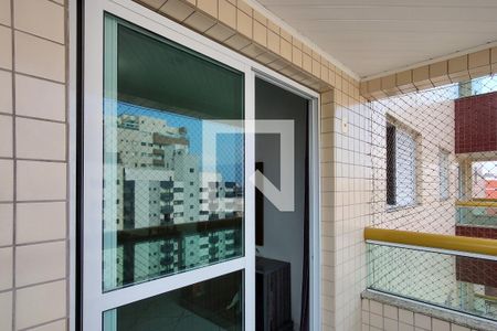 Varanda da sala  de apartamento para alugar com 1 quarto, 50m² em Tupi, Praia Grande