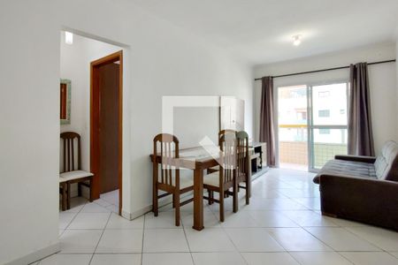 Sala de apartamento para alugar com 1 quarto, 50m² em Tupi, Praia Grande