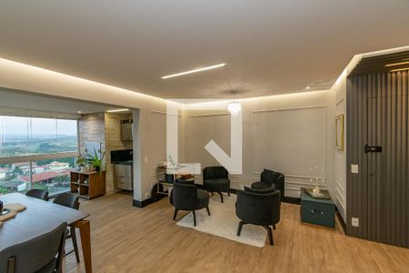 Sala de Estar/Jantar de apartamento à venda com 3 quartos, 137m² em Loteamento Alphaville Campinas, Campinas