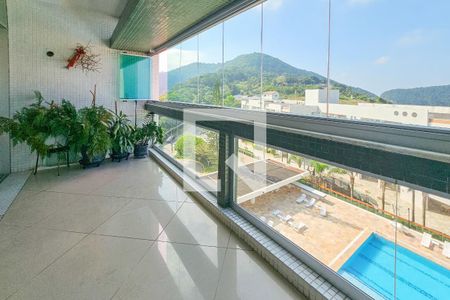 Varanda de apartamento para alugar com 3 quartos, 154m² em Mar E Céu, Guarujá