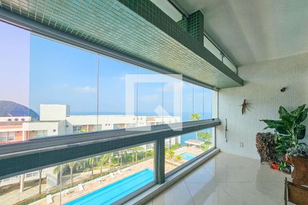 Varanda  de apartamento para alugar com 3 quartos, 154m² em Mar E Céu, Guarujá