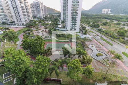 Varanda - Vista de apartamento à venda com 3 quartos, 131m² em Barra da Tijuca, Rio de Janeiro