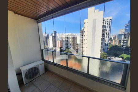 Varanda da Sala de apartamento à venda com 2 quartos, 94m² em Vila Nova Conceição, São Paulo