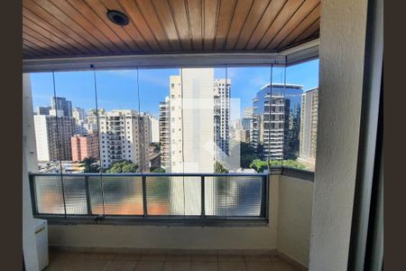 Varanda da Sala de apartamento à venda com 2 quartos, 94m² em Vila Nova Conceição, São Paulo