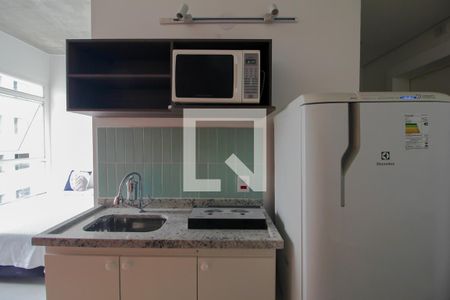 3 Cozinha de kitnet/studio para alugar com 1 quarto, 24m² em Centro Histórico de São Paulo, São Paulo