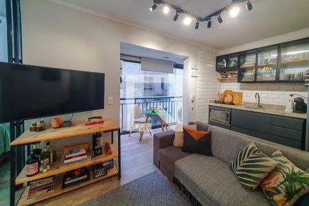 Sala de apartamento à venda com 1 quarto, 28m² em Sé, São Paulo