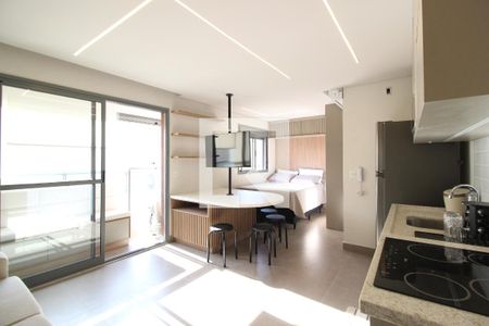 Sala/Cozinha de kitnet/studio para alugar com 1 quarto, 32m² em Jardim Paulista, São Paulo