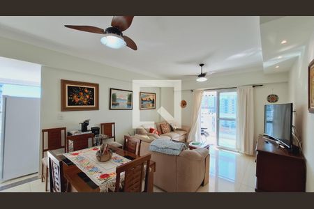 sala de apartamento para alugar com 3 quartos, 163m² em Vila Tupi, Praia Grande