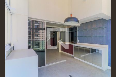 Varanda da Sala de apartamento para alugar com 1 quarto, 80m² em Campo Belo, São Paulo