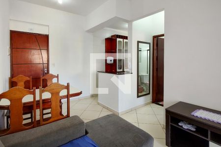 Sala de apartamento para alugar com 1 quarto, 44m² em Vila Caiçara, Praia Grande