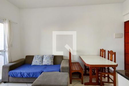 Sala de apartamento para alugar com 1 quarto, 44m² em Vila Caiçara, Praia Grande