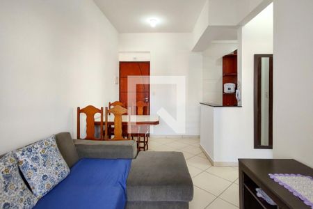 Sala de apartamento para alugar com 1 quarto, 44m² em Vila Caiçara, Praia Grande