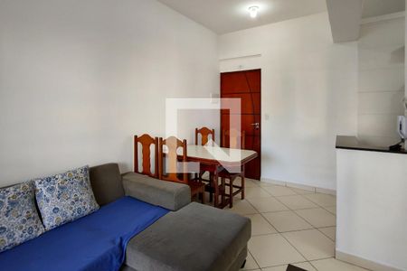 Sala de apartamento para alugar com 1 quarto, 44m² em Vila Caiçara, Praia Grande