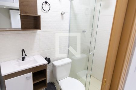 Banheiro Social de apartamento para alugar com 1 quarto, 15m² em Vila Augusta, Guarulhos