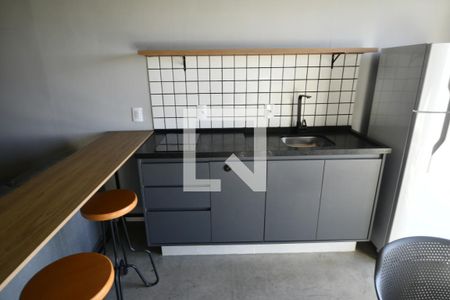 Cozinha de kitnet/studio para alugar com 1 quarto, 35m² em Parque das Universidades, Campinas