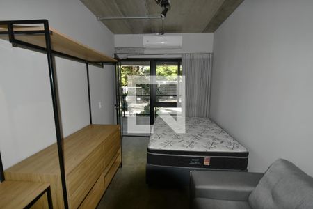 Quarto / Sala / Cozinha de kitnet/studio para alugar com 1 quarto, 25m² em Parque das Universidades, Campinas