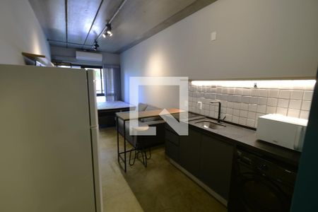 Quarto / Sala / Cozinha de kitnet/studio para alugar com 1 quarto, 25m² em Parque das Universidades, Campinas