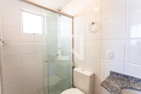 Banheiro da Suíte de apartamento à venda com 3 quartos, 74m² em Nova Vista, Belo Horizonte
