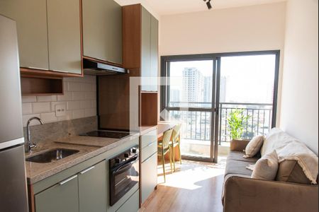 Sala/cozinha de apartamento para alugar com 1 quarto, 33m² em Ipiranga, São Paulo