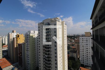 Vista da sacada de kitnet/studio à venda com 1 quarto, 28m² em Mirandópolis, São Paulo
