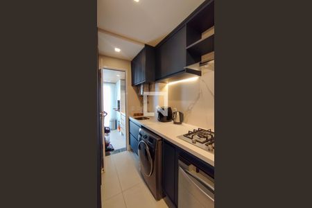 Sala de Jantar/Cozinha/Área de Serviço de apartamento à venda com 2 quartos, 80m² em Osvaldo Cruz, São Caetano do Sul