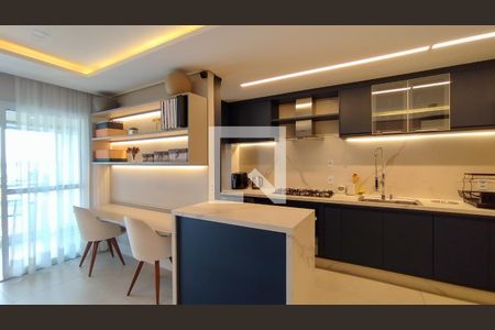 Sala de Jantar/Cozinha/Área de Serviço de apartamento à venda com 2 quartos, 80m² em Osvaldo Cruz, São Caetano do Sul