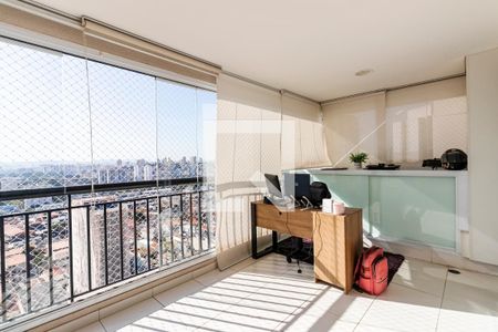 Varanda Gourmet de apartamento à venda com 3 quartos, 99m² em Vila Gomes Cardim, São Paulo