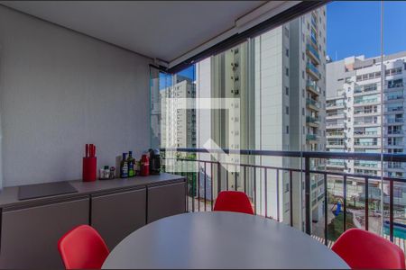Varanda da Sala de apartamento para alugar com 1 quarto, 33m² em Vila Mariana, São Paulo