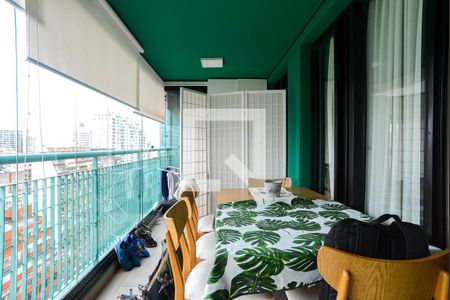 Varanda da Sala de apartamento para alugar com 2 quartos, 80m² em Bela Vista, São Paulo