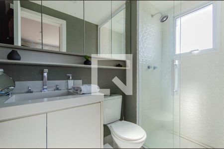 Banheiro da Suíte de apartamento para alugar com 1 quarto, 59m² em Cambuci, São Paulo