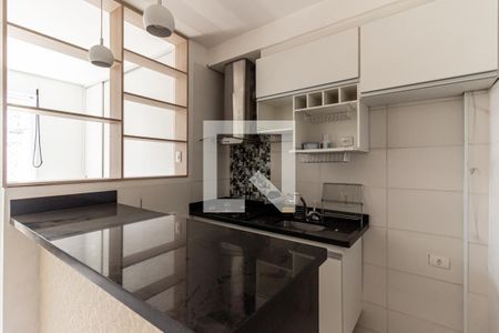 Cozinha de kitnet/studio à venda com 1 quarto, 38m² em Centro, São Paulo