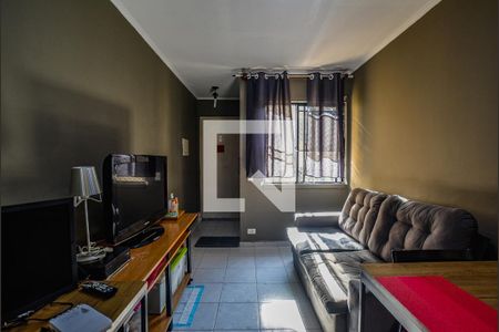 Sala de apartamento à venda com 2 quartos, 53m² em Vila Scarpelli, Santo André