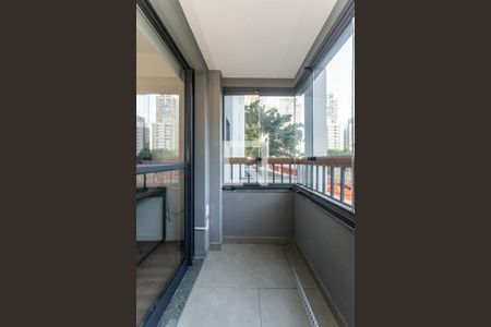 Varanda de apartamento para alugar com 1 quarto, 28m² em Brooklin Paulista, São Paulo
